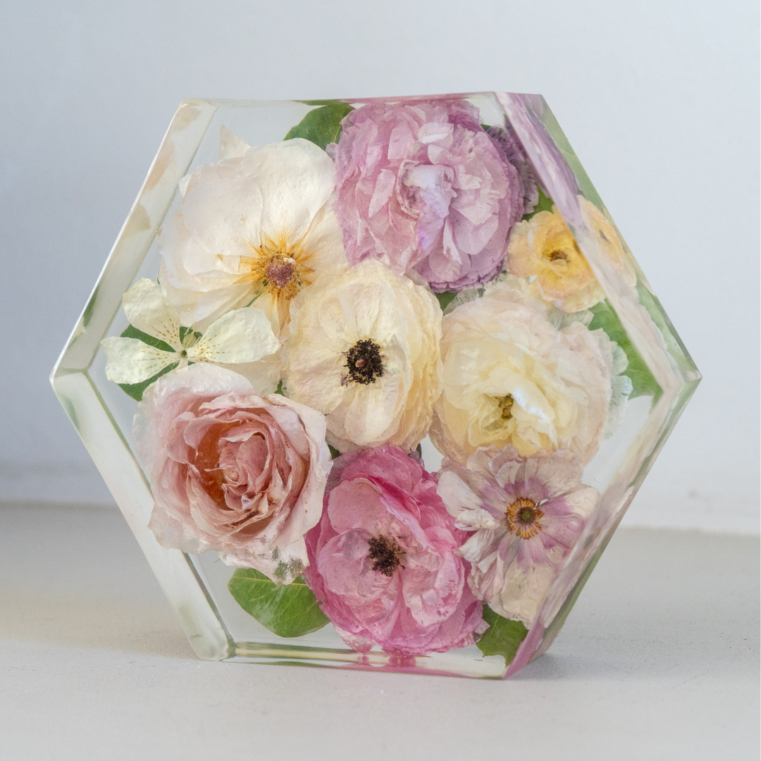 Hexagon Flower Preservation
