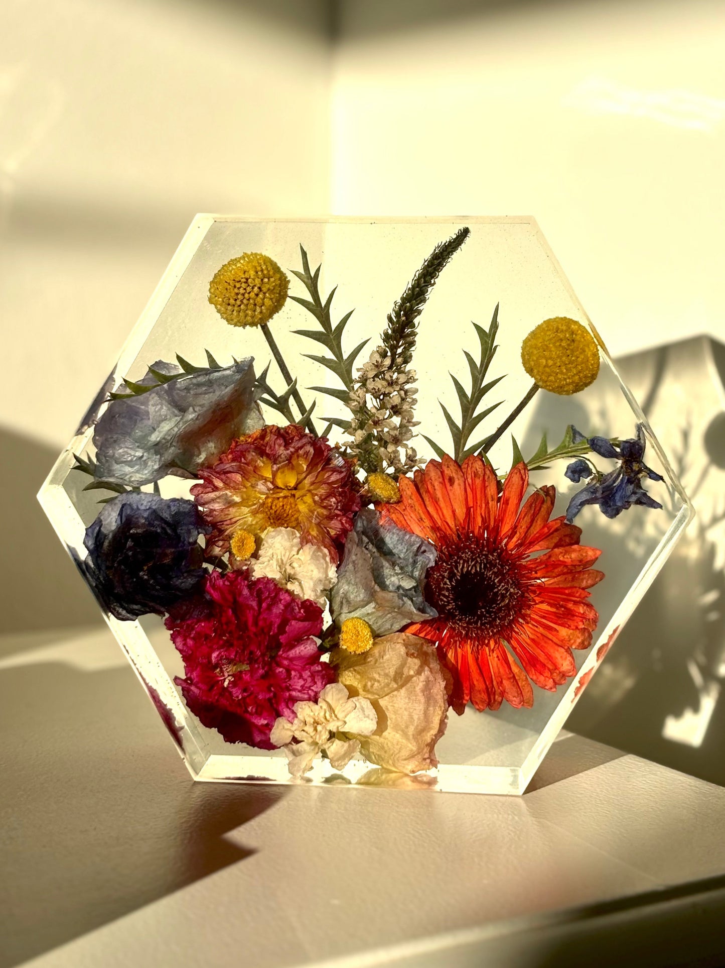 Hexagon Flower Preservation