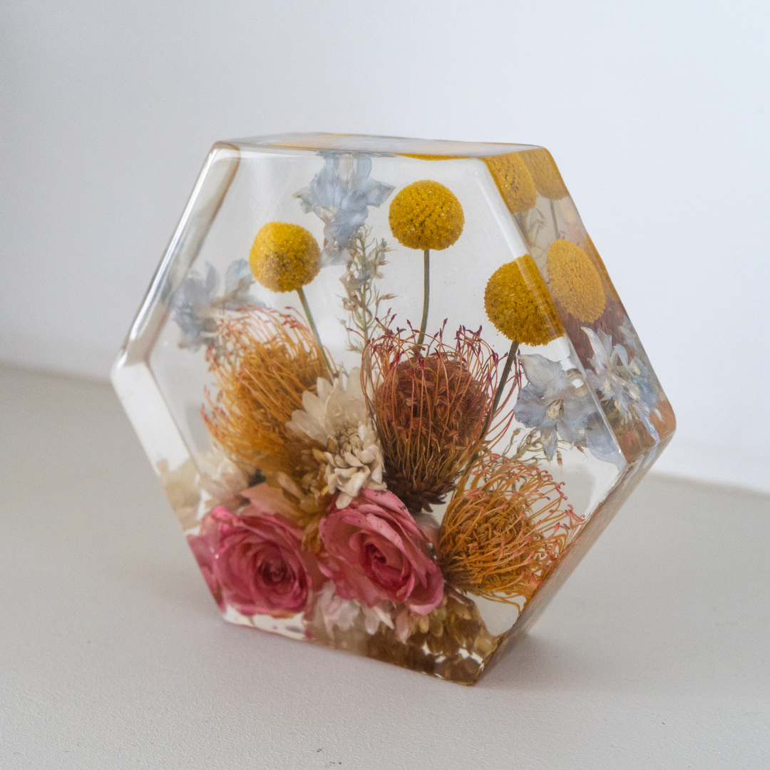 Hexagon Flower Preservation